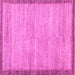 Square Abstract Pink Modern Rug, abs5307pnk