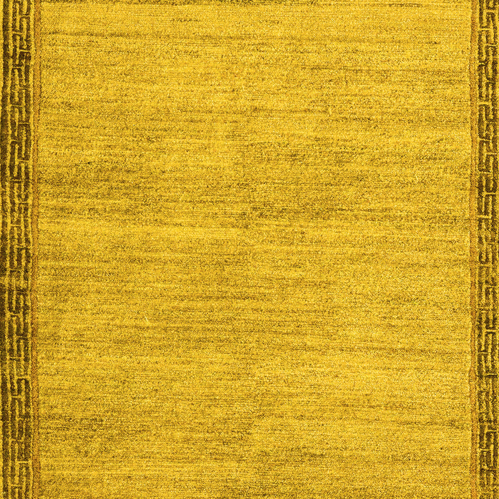 Machine Washable Abstract Yellow Modern Rug, wshabs5307yw