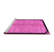 Sideview of Machine Washable Oriental Pink Modern Rug, wshabs5308pnk