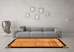 Machine Washable Oriental Orange Modern Area Rugs in a Living Room, wshabs5308org