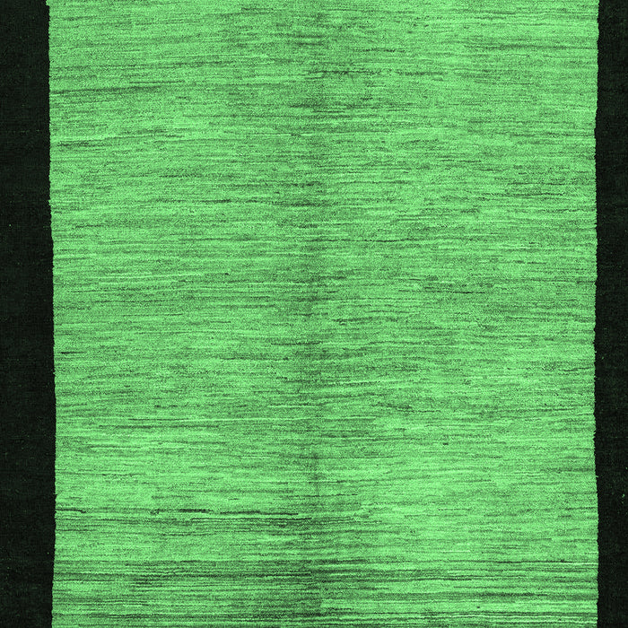 Machine Washable Oriental Emerald Green Modern Area Rugs, wshabs5308emgrn