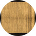 Round Oriental Brown Modern Rug, abs5308brn