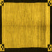 Square Oriental Yellow Modern Rug, abs5308yw