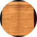 Round Oriental Orange Modern Rug, abs5308org