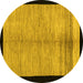 Round Oriental Yellow Modern Rug, abs5308yw