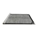 Sideview of Machine Washable Oriental Gray Modern Rug, wshabs5308gry