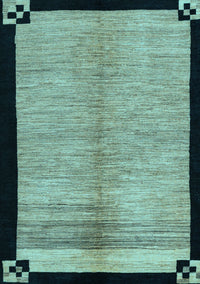 Oriental Light Blue Modern Rug, abs5308lblu