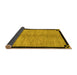 Sideview of Oriental Yellow Modern Rug, abs5308yw