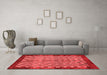 Modern Red Washable Rugs