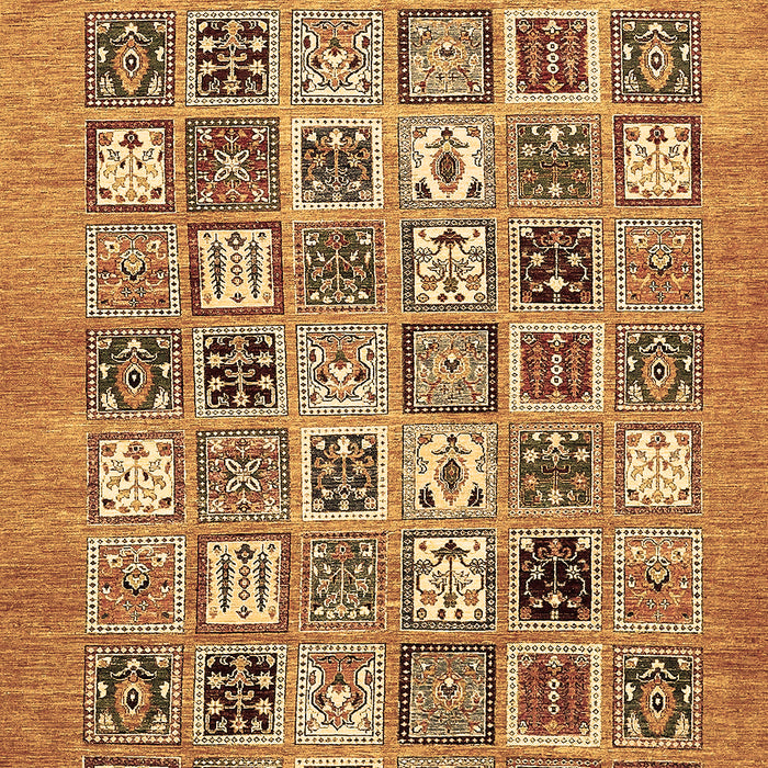 Machine Washable Abstract Brown Modern Rug, wshabs530brn