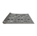 Sideview of Abstract Gray Modern Rug, abs530gry