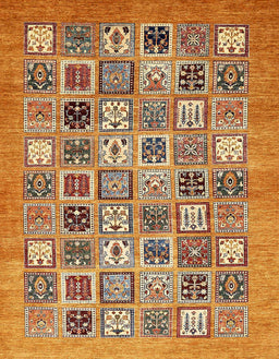 Abstract Yellow Orange Modern Rug, abs530