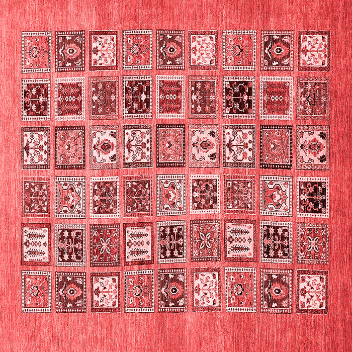 Machine Washable Abstract Red Modern Rug, wshabs530red