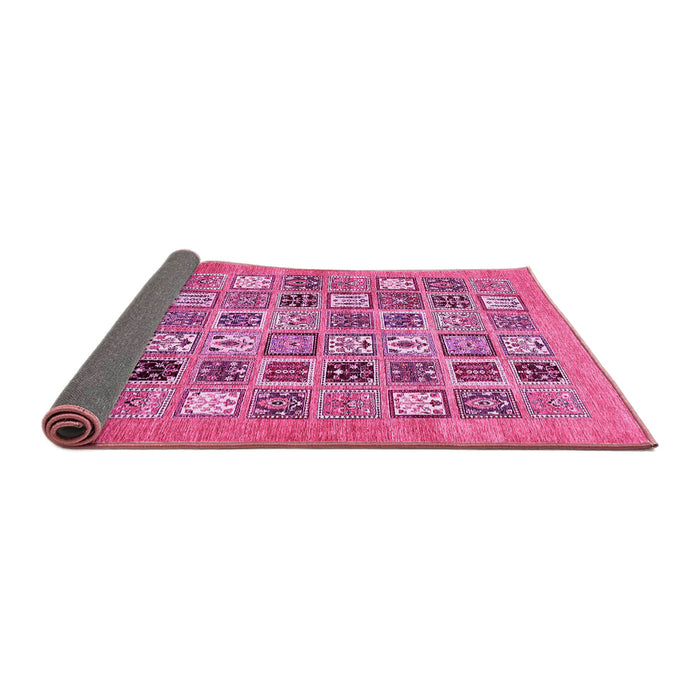 Sideview of Abstract Pink Modern Rug, abs530pnk