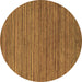 Round Abstract Brown Modern Rug, abs5310brn