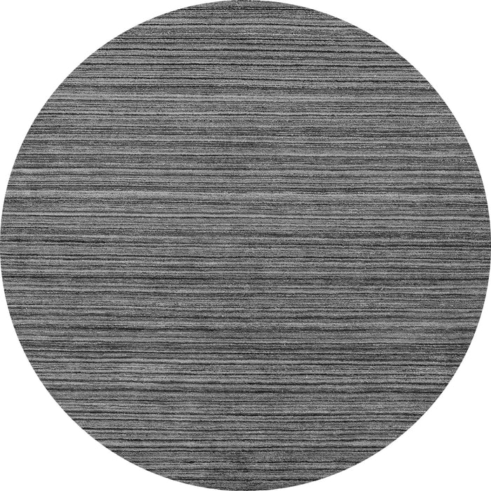 Round Machine Washable Abstract Gray Modern Rug, wshabs5310gry