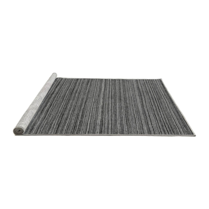 Sideview of Machine Washable Abstract Gray Modern Rug, wshabs5310gry