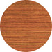 Round Abstract Orange Modern Rug, abs5310org