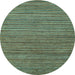 Round Abstract Light Blue Modern Rug, abs5310lblu