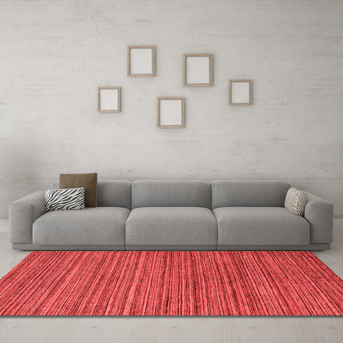 Modern Red Washable Rugs