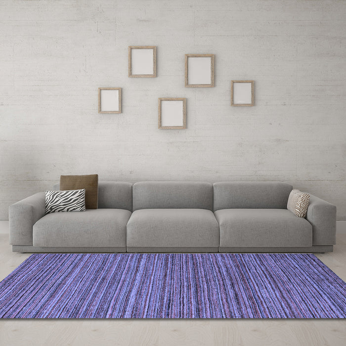 Machine Washable Abstract Blue Modern Rug in a Living Room, wshabs5310blu