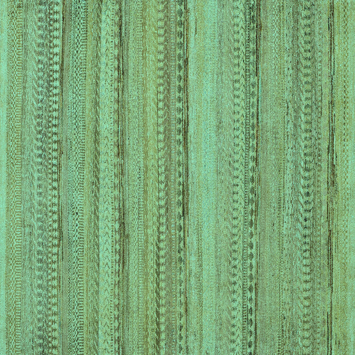 Square Machine Washable Abstract Turquoise Modern Area Rugs, wshabs5311turq