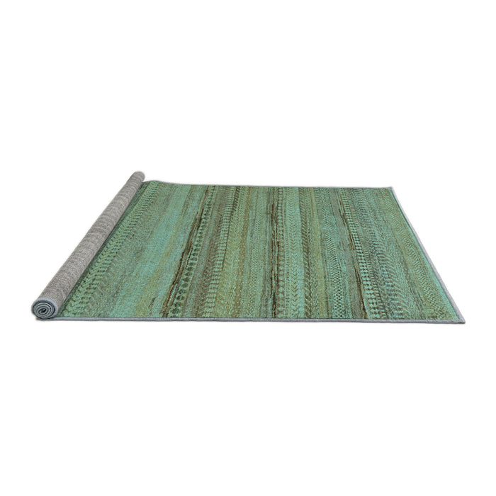 Sideview of Machine Washable Abstract Light Blue Modern Rug, wshabs5311lblu