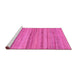 Sideview of Machine Washable Abstract Pink Modern Rug, wshabs5311pnk