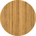 Round Abstract Brown Modern Rug, abs5311brn