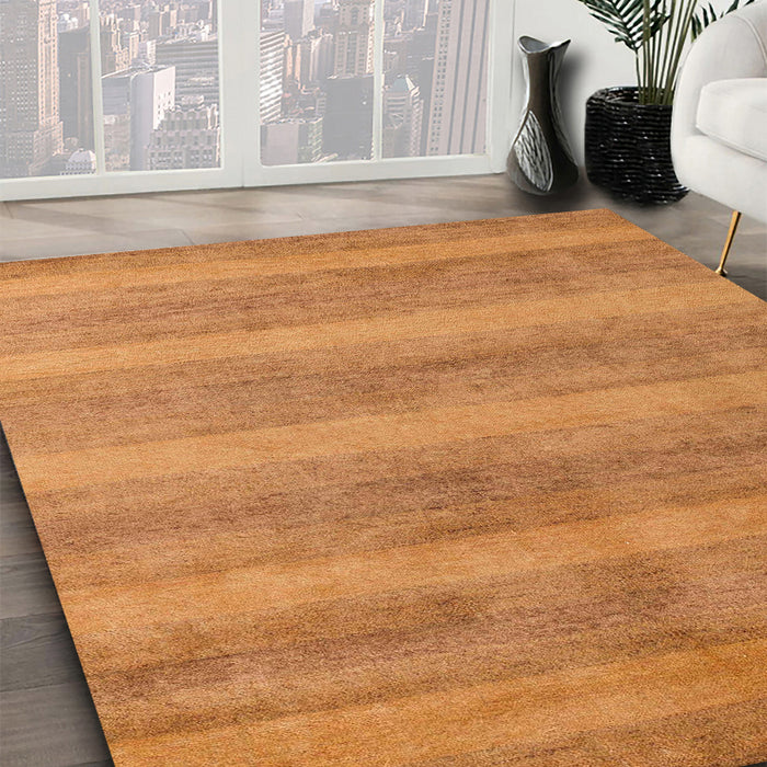 Machine Washable Abstract Orange Rug in a Family Room, wshabs5312