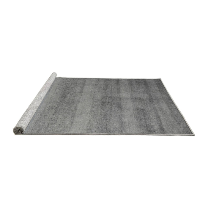 Sideview of Machine Washable Abstract Gray Modern Rug, wshabs5312gry