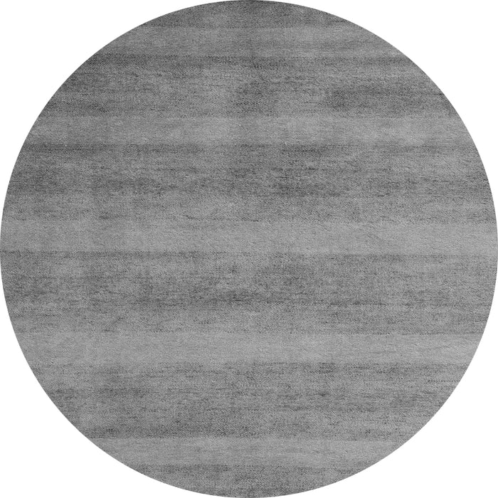 Round Abstract Gray Modern Rug, abs5312gry