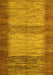 Abstract Yellow Modern Rug, abs5313yw