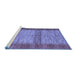 Sideview of Machine Washable Abstract Blue Modern Rug, wshabs5313blu