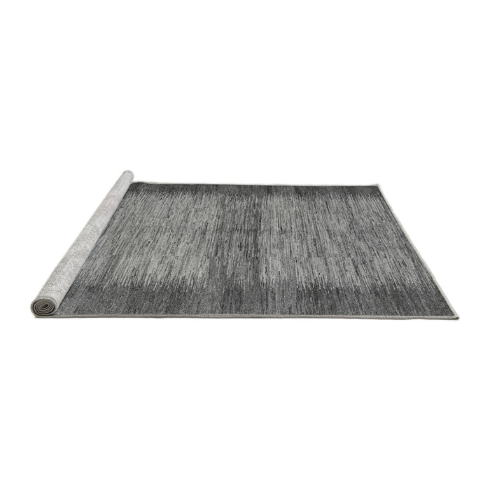 Sideview of Machine Washable Abstract Gray Modern Rug, wshabs5313gry