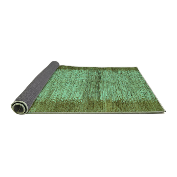 Sideview of Abstract Turquoise Modern Rug, abs5313turq