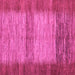 Square Machine Washable Abstract Pink Modern Rug, wshabs5313pnk