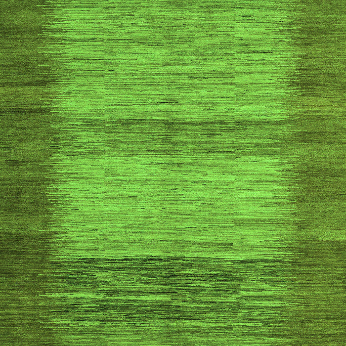 Square Machine Washable Abstract Green Modern Area Rugs, wshabs5313grn
