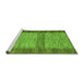 Sideview of Machine Washable Abstract Green Modern Area Rugs, wshabs5313grn