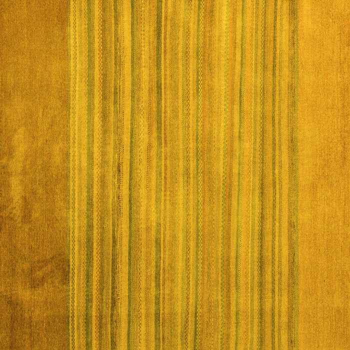 Square Machine Washable Abstract Yellow Modern Rug, wshabs5314yw