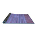 Sideview of Abstract Blue Modern Rug, abs5314blu