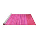 Sideview of Machine Washable Abstract Pink Modern Rug, wshabs5314pnk