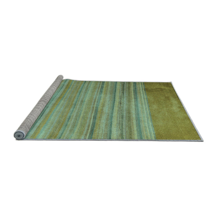 Sideview of Machine Washable Abstract Light Blue Modern Rug, wshabs5314lblu