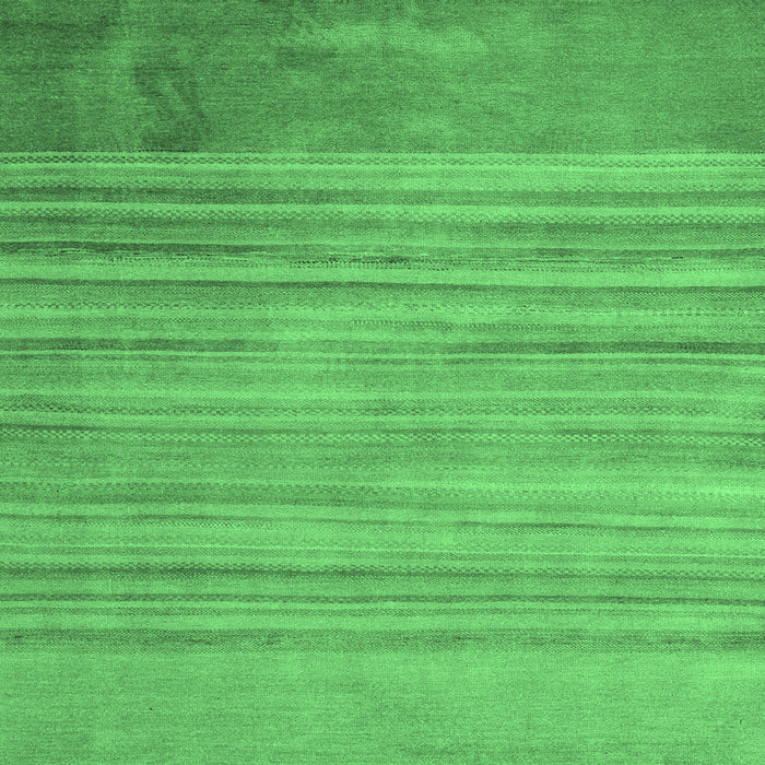 Square Machine Washable Abstract Emerald Green Modern Area Rugs, wshabs5314emgrn