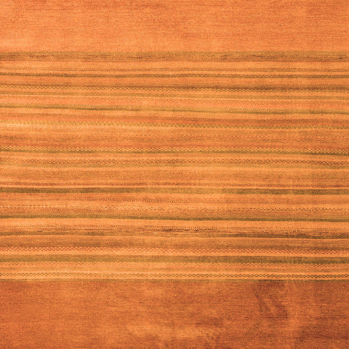 Square Machine Washable Abstract Orange Modern Area Rugs, wshabs5314org