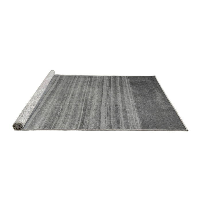 Sideview of Machine Washable Abstract Gray Modern Rug, wshabs5314gry