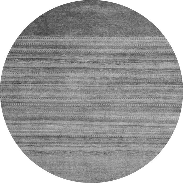 Round Abstract Gray Modern Rug, abs5314gry