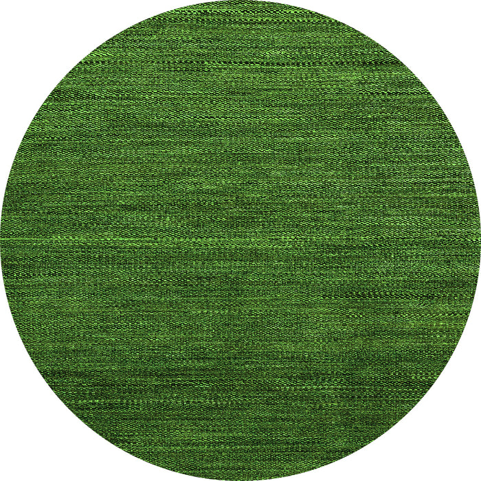 Round Abstract Green Modern Rug, abs5315grn
