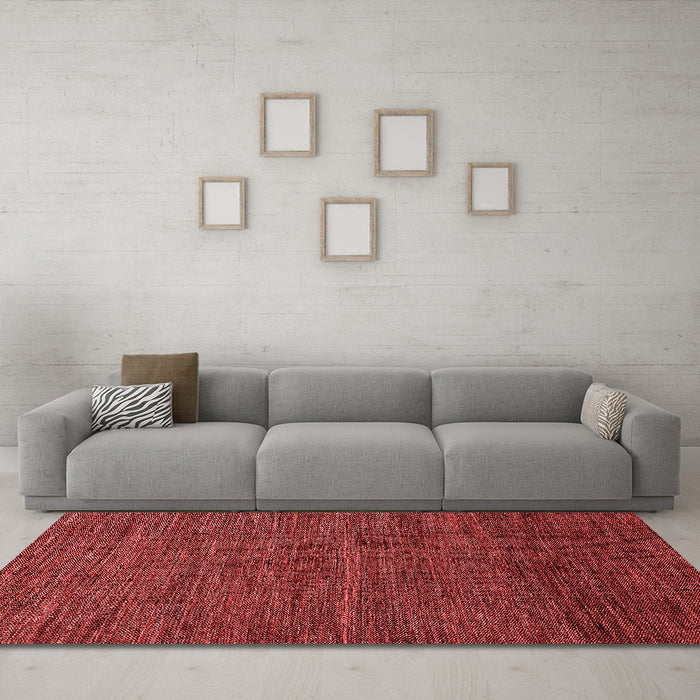 Modern Red Washable Rugs