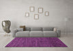 Machine Washable Abstract Purple Modern Area Rugs in a Living Room, wshabs5315pur